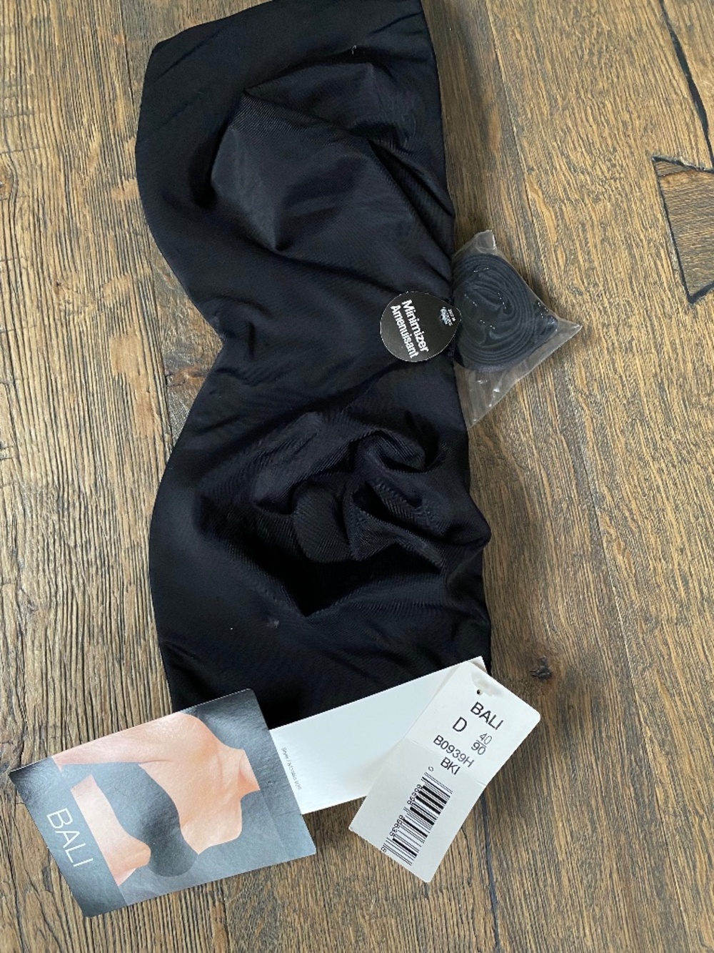 NWT Bali Strapless Minimizer Bra Style B0939H Black 40D